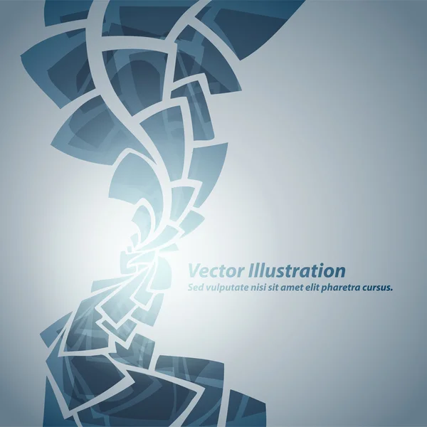 Fondo Azul Abstracto Ilustración Vectorial — Vector de stock