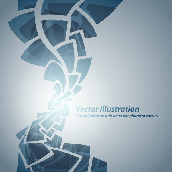 Abstract blue background. Vector illustration. 