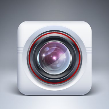Web camera icon. Vector illustration. clipart