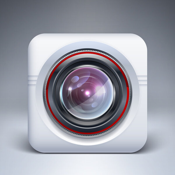 Web camera icon. Vector illustration.