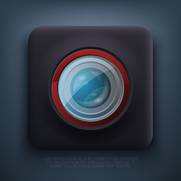 Web camera icon. Vector illustration.