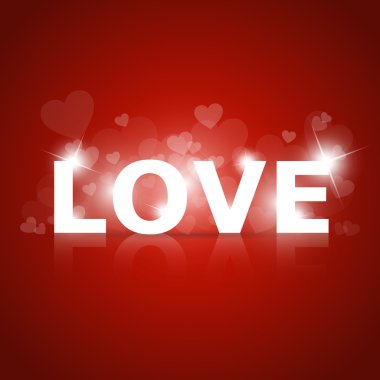 Vector shining sign of love. clipart