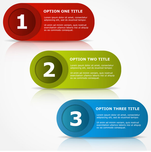 Один два три варианта баннеров
.