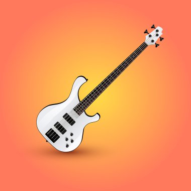 elektro gitar. vektör çizim.