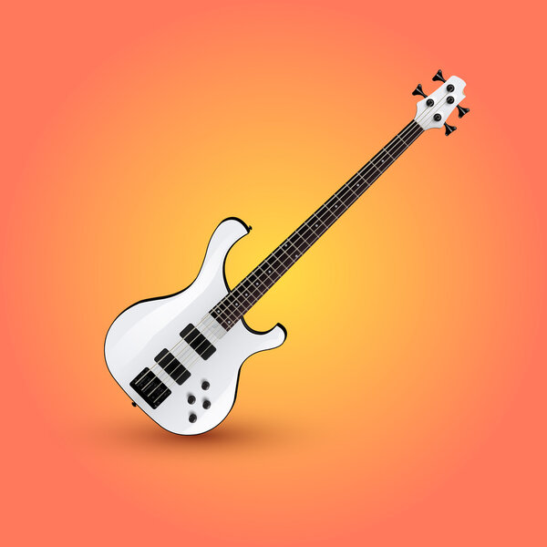 Guitarra Eléctrica Ilustración Vectorial — Vector de stock