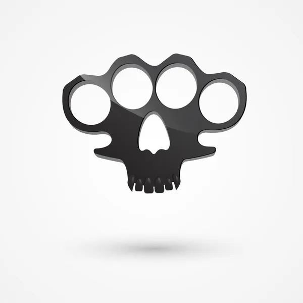 Brass Knuckles Vector Illustration — Stock Vector