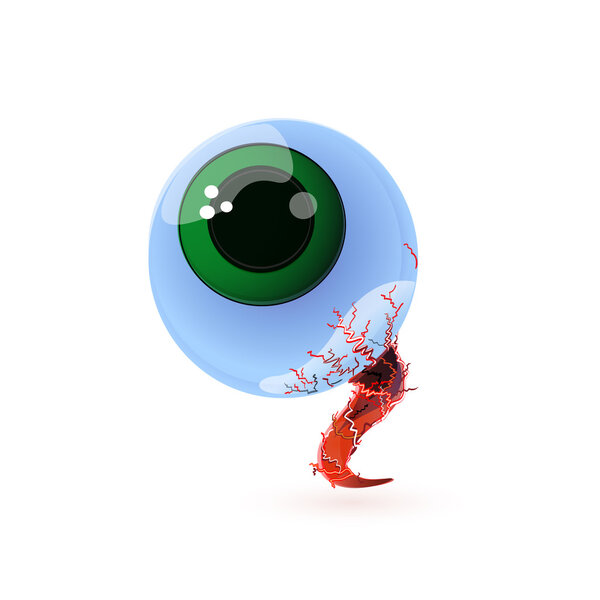 Cute face with bubbles. Vector illustration.