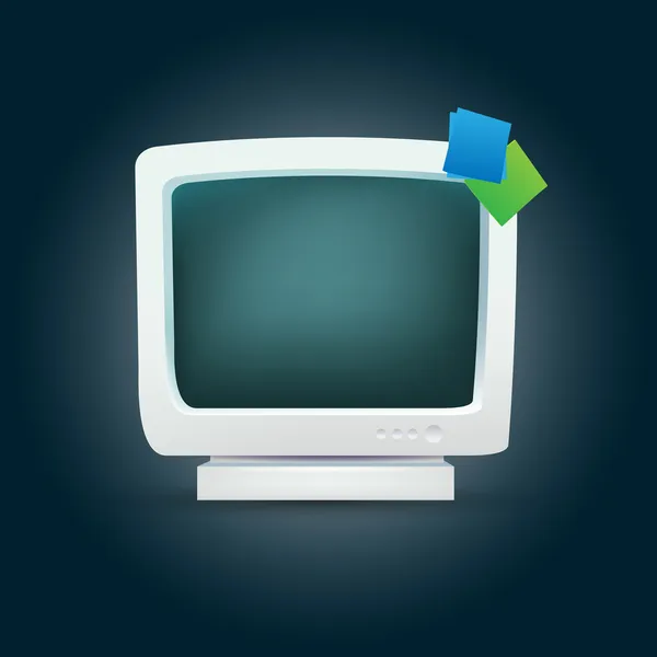 Vector Monitor Voor Computer — Stockvector