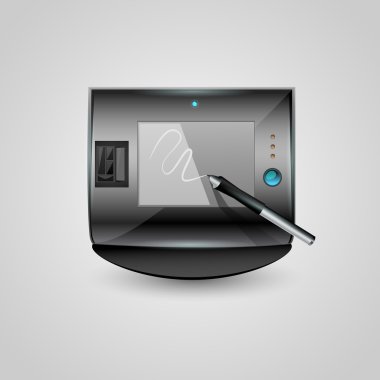 Vector graphic tablet icon clipart