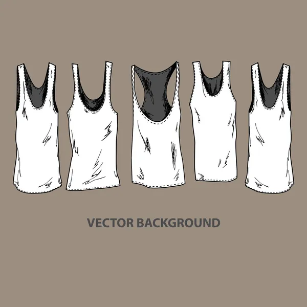 Ilustración Vectorial Camisetas Grunge — Archivo Imágenes Vectoriales