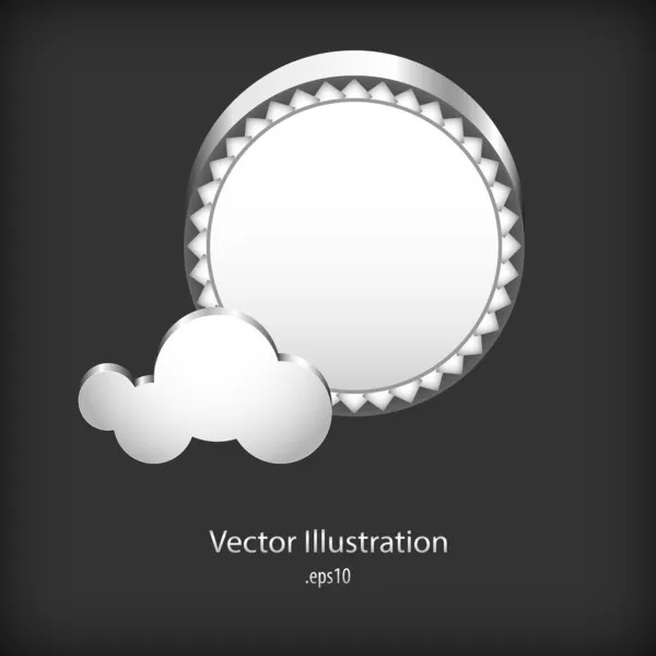 Nubes Habla Abstracta Ruedas Engranaje Vector de stock