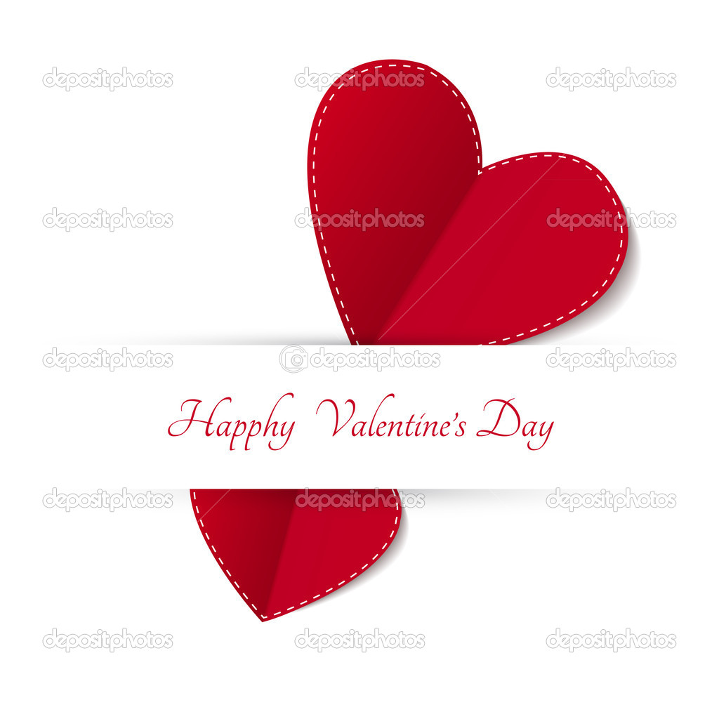 Valentines Day Card. Vector illustration. 