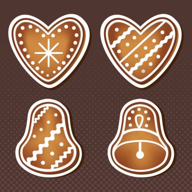 Christmas cookies. Vector illustration.  clipart