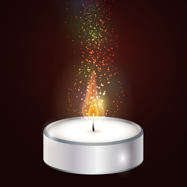 Vector illustration of candle