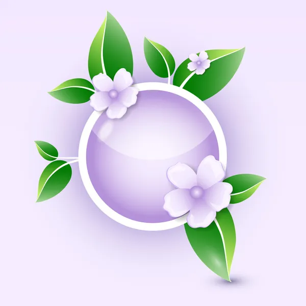 Icono Floral Ilustración Vectorial — Vector de stock