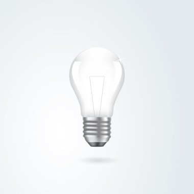 Light bulb. Vector illustration. clipart