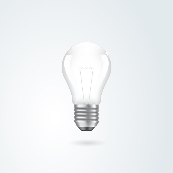 Лампочка. Векторная иллюстрация
.