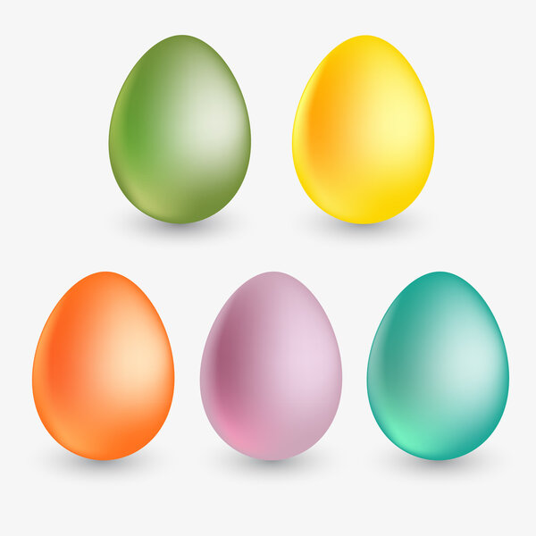 Vector easter eggs. Vector illustration. 