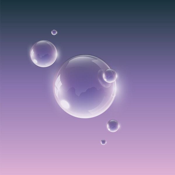 drop on a violet-pink background