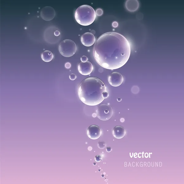 Drops Violet Pink Background — Stock Vector