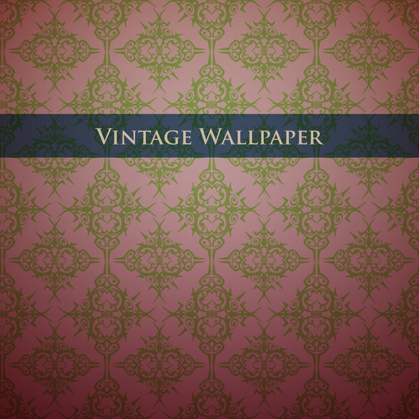 Vintage wallpaper background. Vector illustration. 