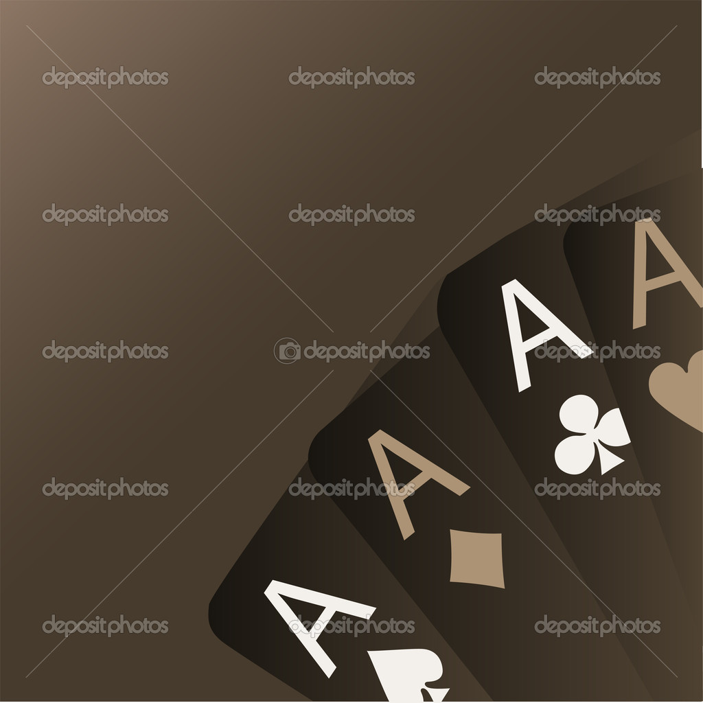 Four aces playing cards