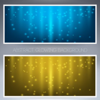 frame with two bright yellow and blue colors clipart