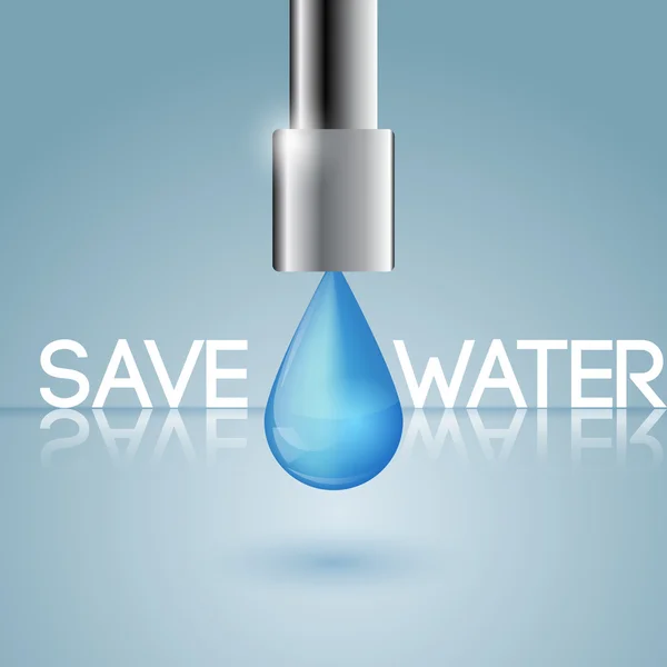 Концепція Збереження Води — стоковий вектор