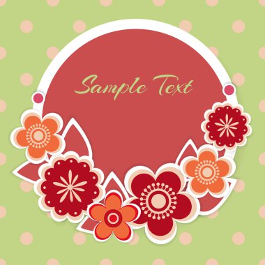 Vector floral arka plan tasarımı