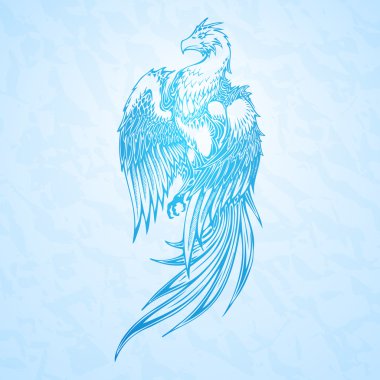Phoenix bird. Vector illustration.  clipart