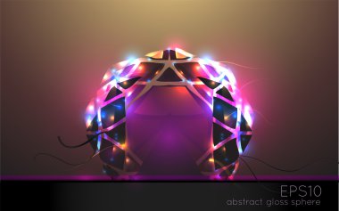 abstract light arch. Vector illustration. 