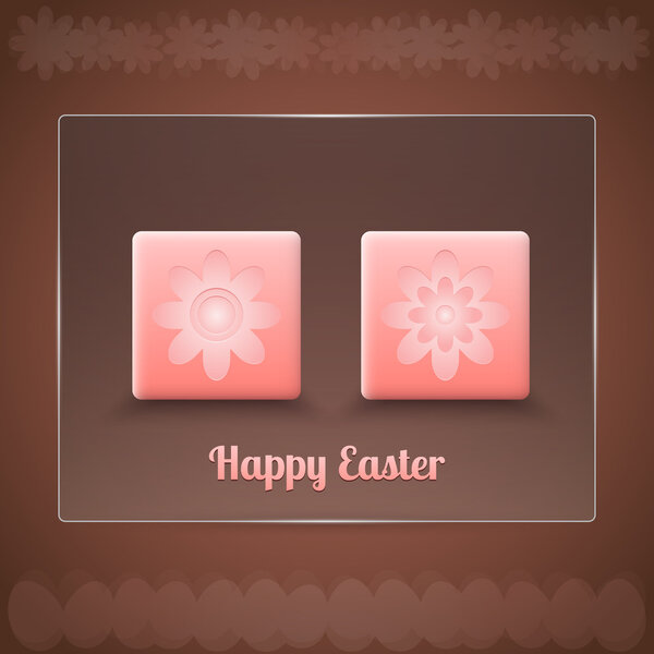 Пасхальная открытка, векторный дизайн
