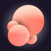 Růžové bubliny, vektorová design