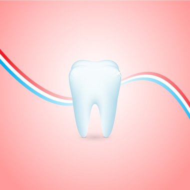 Vector tooth illustration, vector design clipart