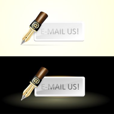 write e-mail pen clipart