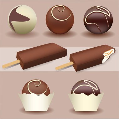 Ice cream pack, vector design clipart