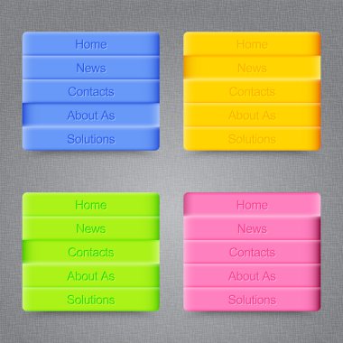 Web siteniz için modern renkli düğmeler