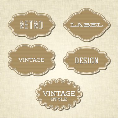 vektör toplama - vintage ve retro etiketleri