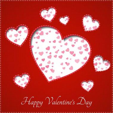 Heart for Valentines Day Background clipart
