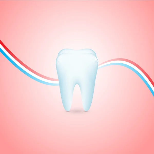 Illustrazione Del Dente Vettoriale Disegno Vettoriale — Vettoriale Stock