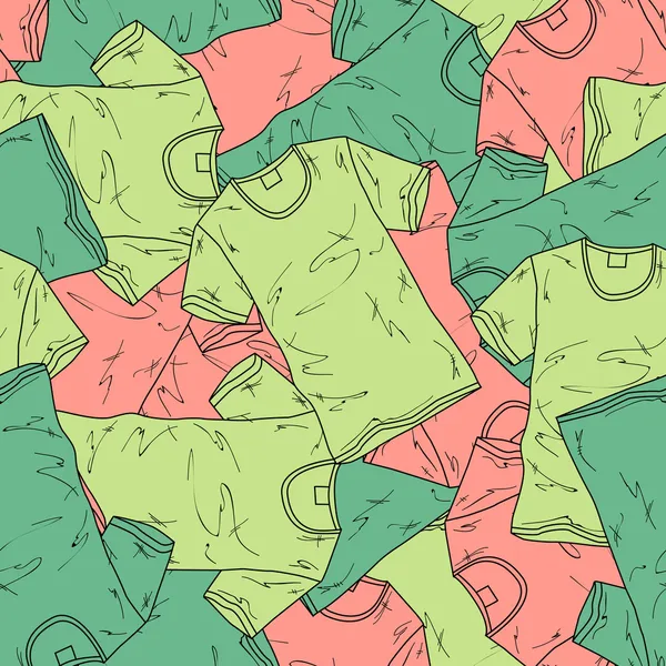 farklı t-shirt ile vektör arka plan.