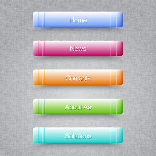 Boutons Colorés Modernes Pour Votre Site Web — Image vectorielle