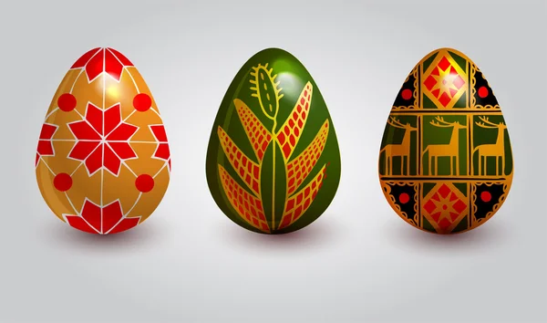 Fondo Vectorial Con Huevos Pascua — Vector de stock