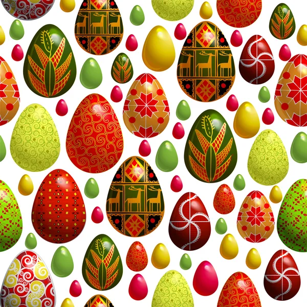 Fondo Vectorial Con Huevos Pascua — Vector de stock