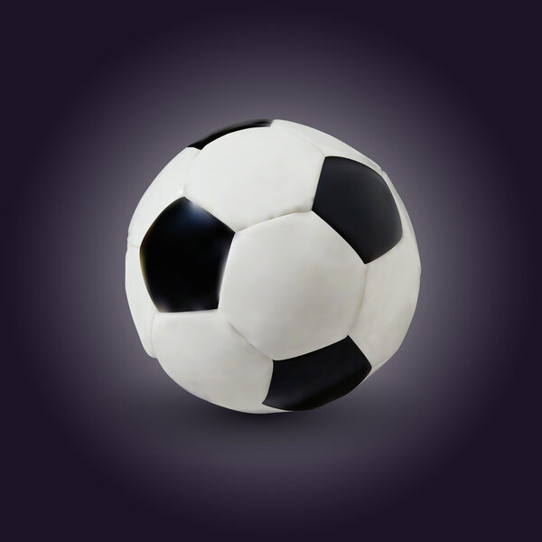 Vector soccer game ball