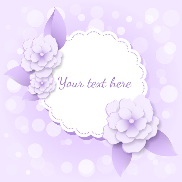 Векторная рамка с цветами
.