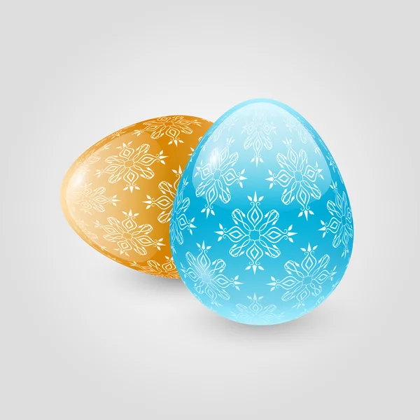 Vector Illustration Easter Eggs — Stock Vector