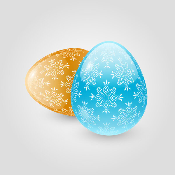 Vector illustration of easter eggs.