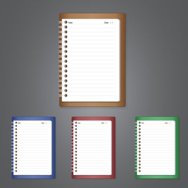 Notebook of vector design clipart