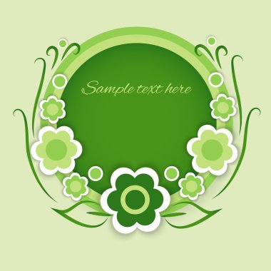 Vector floral background design clipart